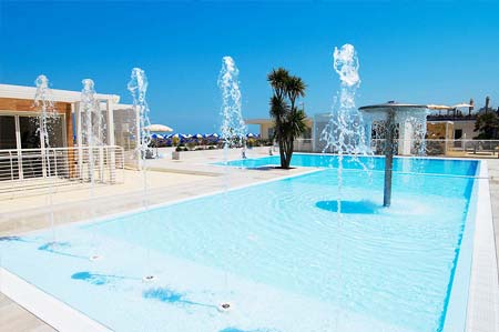 The swimming pool at Malù beach in Cattolica